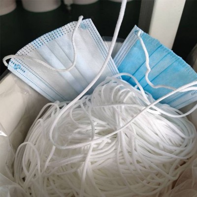 2.8 Mm 3mm Round Spandex Mask Elastic Band Webbing In Stock Elastic Band Ear Loop Rope Webbing For Face Masker Shield